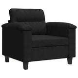 Vidaxl fauteuil 60 cm microvezelstof zwart