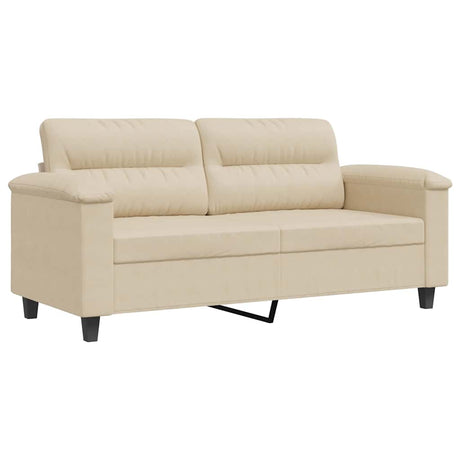 Vidaxl tweezitsbank 140 cm microvezelstof crème