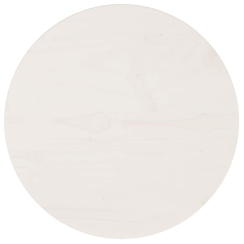 Vidaxl tafelblad rond ø40x3 cm massief grenenhout wit
