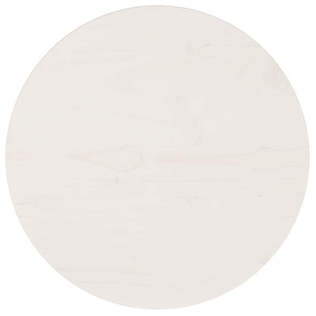 Vidaxl tafelblad rond ø40x3 cm massief grenenhout wit