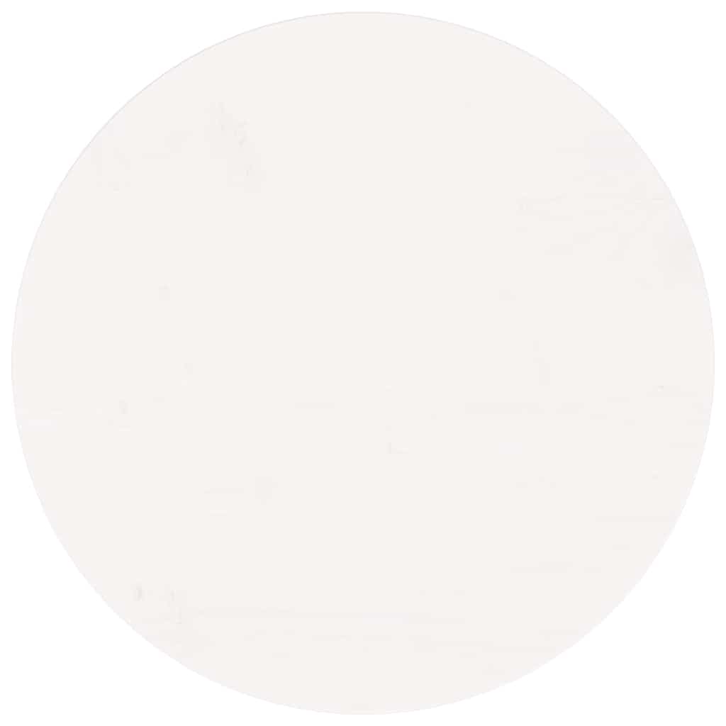 Vidaxl tafelblad rond ø50x3 cm massief grenenhout wit