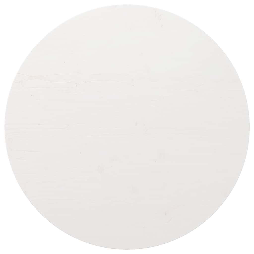Vidaxl tafelblad rond ø80x3 cm massief grenenhout wit