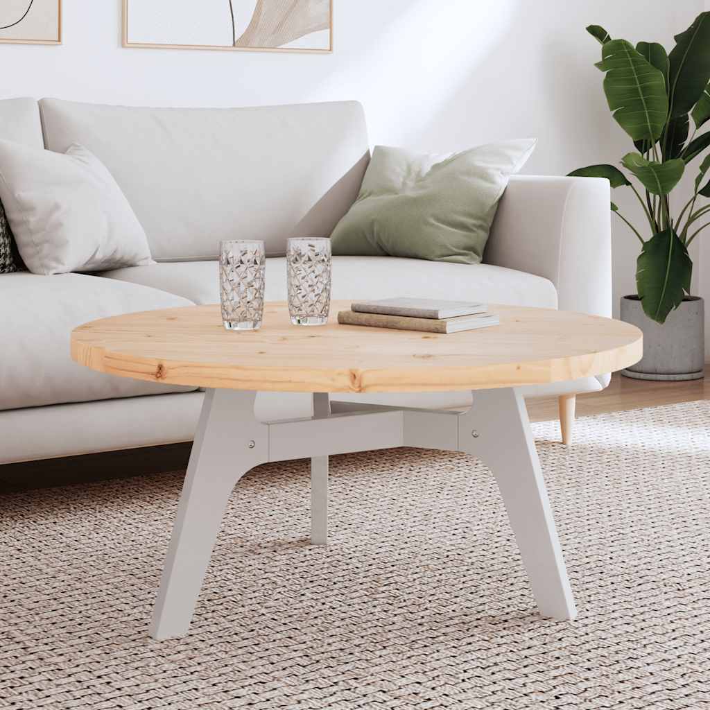 Vidaxl tafelblad rond ø90x3 cm massief grenenhout