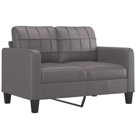 Vidaxl tweezitsbank 120 cm kunstleer grijs