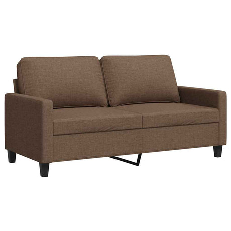 Vidaxl tweezitsbank 140 cm stof bruin