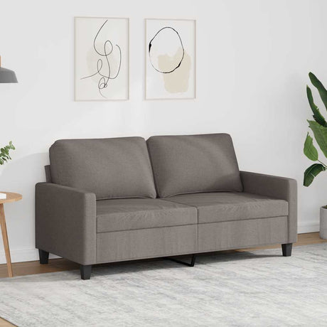 Vidaxl tweezitsbank 140 cm stof taupe