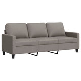 Vidaxl driezitsbank 180 cm stof taupe