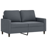 Vidaxl tweezitsbank 120 cm fluweel donkergrijs