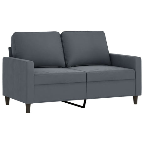 Vidaxl tweezitsbank 120 cm fluweel donkergrijs