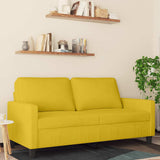 Vidaxl tweezitsbank 140 cm fluweel geel