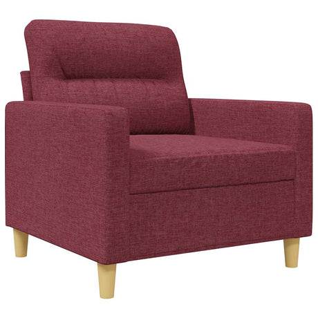Vidaxl fauteuil 60 cm stof wijnrood