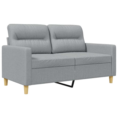 Vidaxl tweezitsbank 120 cm stof lichtgrijs
