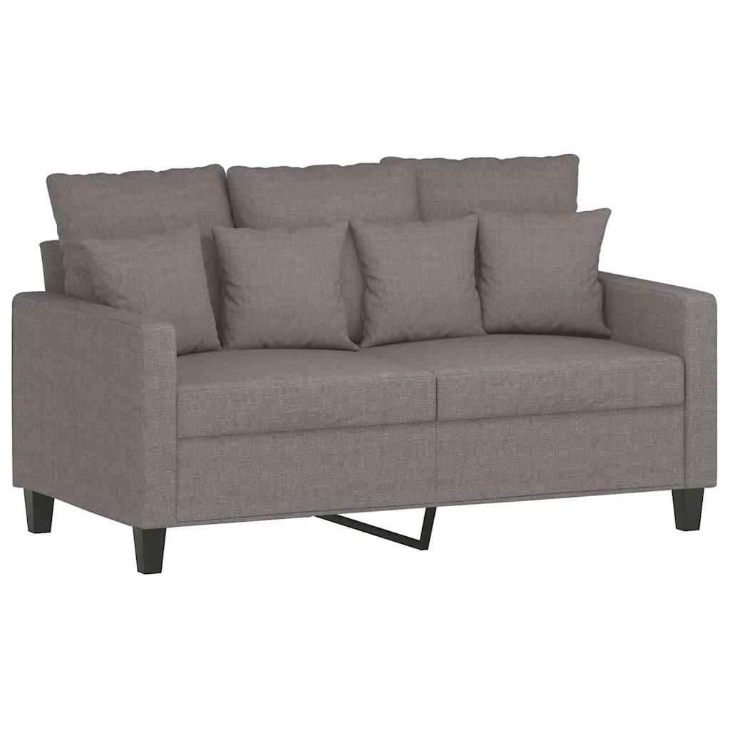 Vidaxl tweezitsbank 120 cm stof taupe