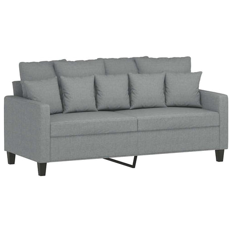 Vidaxl tweezitsbank 140 cm stof lichtgrijs