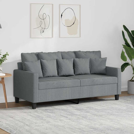 Vidaxl tweezitsbank 140 cm stof lichtgrijs