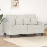 Vidaxl tweezitsbank 120 cm fluweel crèmekleurig