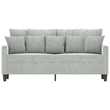 Vidaxl tweezitsbank 140 cm fluweel lichtgrijs