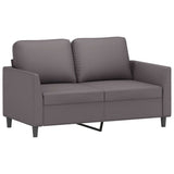 Vidaxl tweezitsbank 120 cm kunstleer grijs