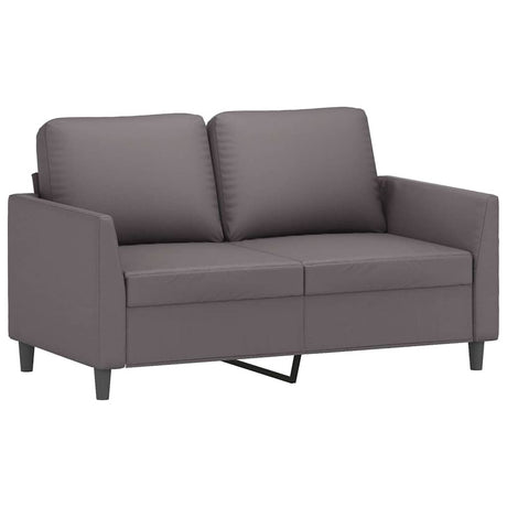 Vidaxl tweezitsbank 120 cm kunstleer grijs