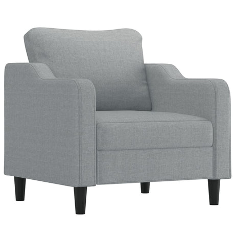 Vidaxl fauteuil 60 cm stof lichtgrijs