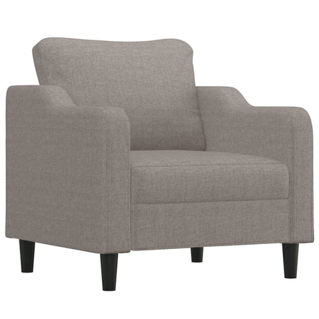 Vidaxl fauteuil 60 cm stof taupe