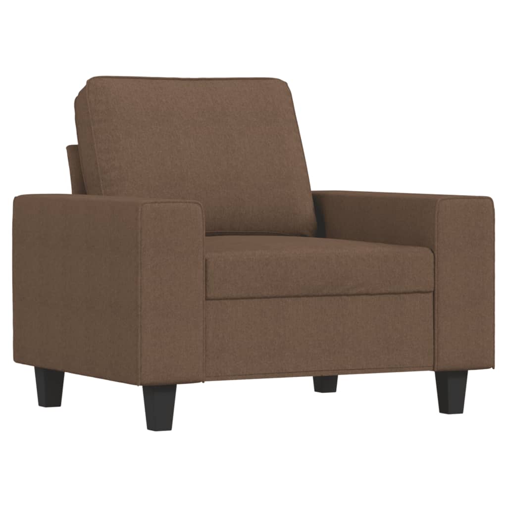 Vidaxl fauteuil 60 cm stof bruin