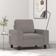 Vidaxl fauteuil 60 cm stof taupe