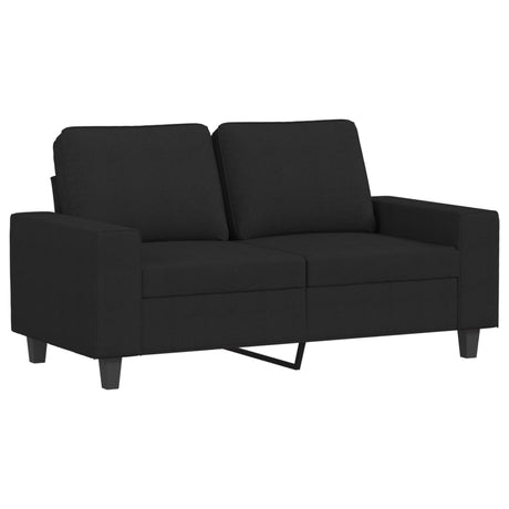 Vidaxl tweezitsbank 120 cm stof zwart
