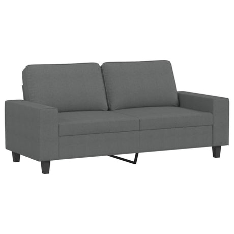 Vidaxl tweezitsbank 140 cm stof donkergrijs