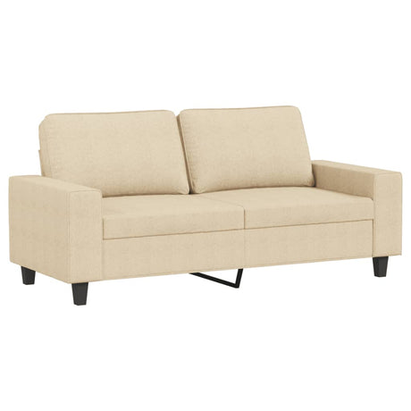 Vidaxl tweezitsbank 140 cm stof crèmekleurig