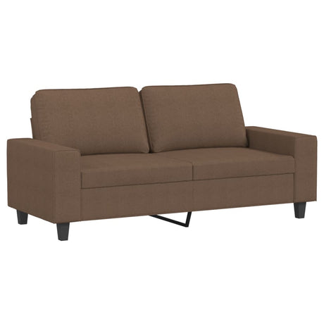 Vidaxl tweezitsbank 140 cm stof bruin