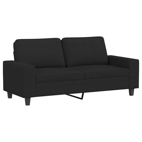 Vidaxl tweezitsbank 140 cm stof zwart