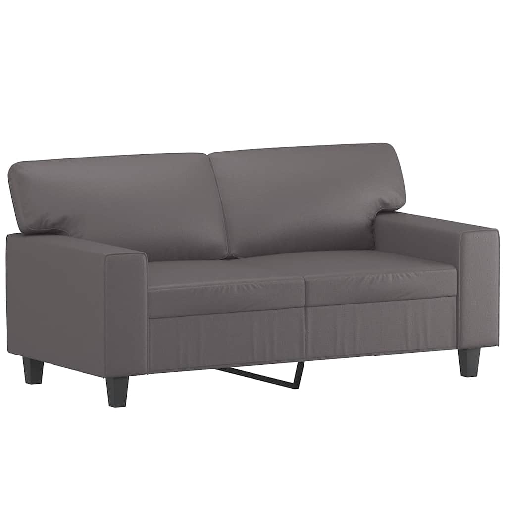 Vidaxl tweezitsbank 120 cm kunstleer grijs