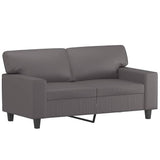 Vidaxl tweezitsbank 120 cm kunstleer grijs