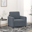 Vidaxl fauteuil 60 cm fluweel donkergrijs