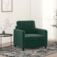 Vidaxl fauteuil 60 cm fluweel donkergroen