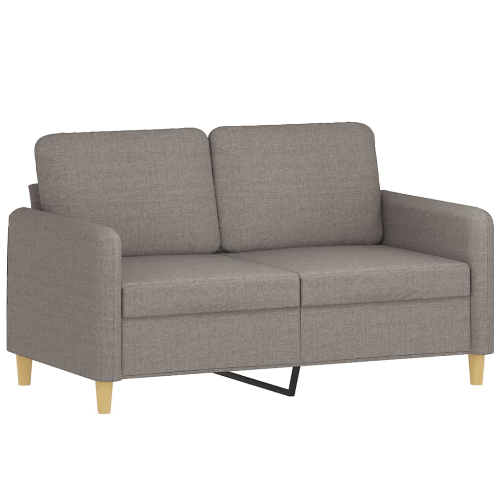 Vidaxl tweezitsbank 120 cm stof taupe