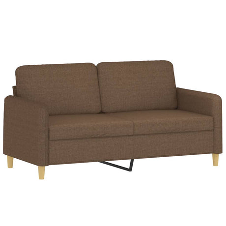Vidaxl tweezitsbank 140 cm stof bruin