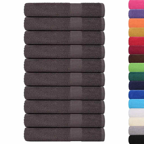 Ręczniki Vidaxx żaba 10 szt. 100x200 cm 360 g m² antracyt