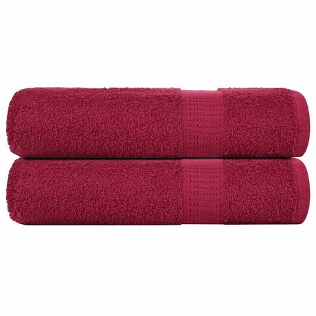 Ręczniki Vidaxx żaba 2 szt. 50x100 cm 360 g m² bordowy