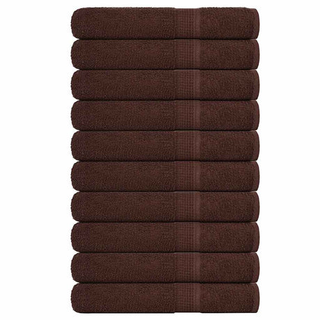 Ręczniki Vidaxx żaba 10 szt. 100x200 cm 360 g m² brązowy