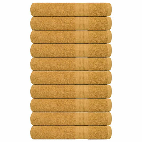 Ręczniki Vidaxx żaba 10 szt. 100x200 cm 360 g m² złoty