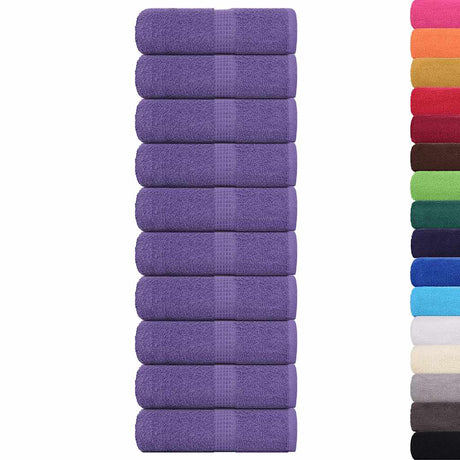 Ręczniki dla gości Vidaxx żaba 10 szt. 30x50 cm 360 g m² fioletowy