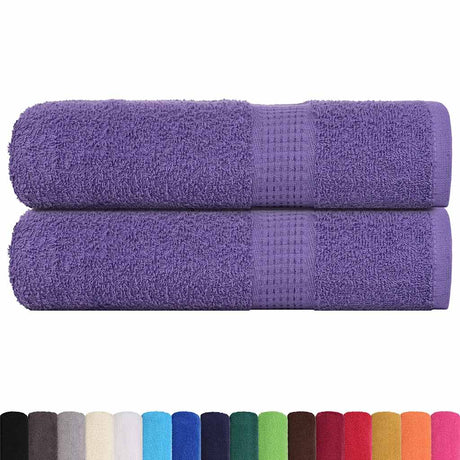 Ręczniki Vidaxx żaba 2 szt. 50x100 cm 360 g m² fioletowe