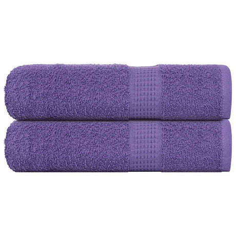 VidaXL ręczniki kąpielowe żaba 2 szt. 100x150 cm 360 g m² fioletowy