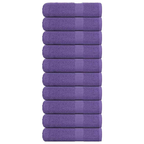 VidaXL ręczniki kąpielowe żaba 10 szt. 100x150 cm 360 g m² fioletowy