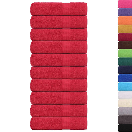 Ręczniki kąpielowe Vidaxx żaba 10 szt. 100x150 cm 360 g m² czerwony