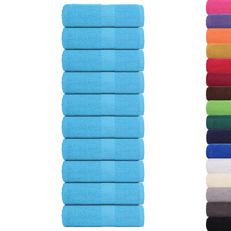 Ręczniki dla gości Vidaxx żaba 10 szt. 30x50 cm 360 g m² turkusowy