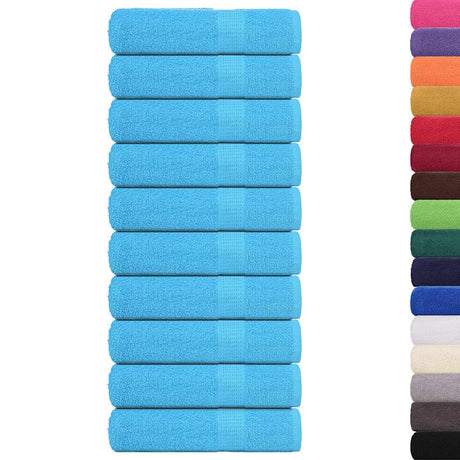 Ręczniki Vidaxx żaba 10 szt. 50x100 cm 360 g m² turkusowy