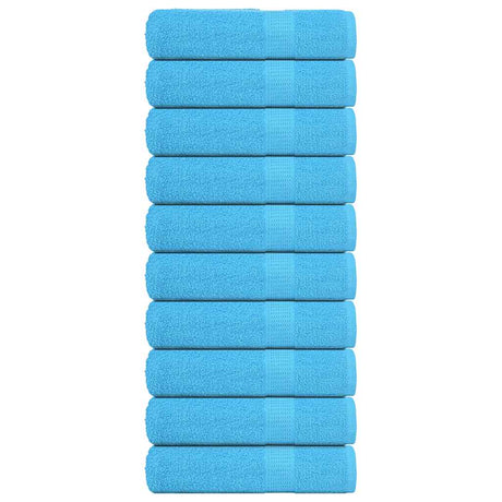 Ręczniki prysznicowe Vidaxx frogn 10 szt. 70x140 cm 360 g m² turkusowe